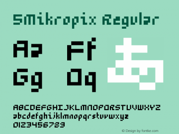 5Mikropix Regular Version 1.0图片样张