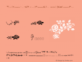 Unpublished Ornaments Two Regular Version 1.000 2013 initial release Font Sample