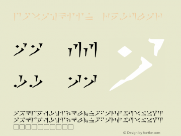 Dovahkiin Regular Version 1.20 August 14, 2014 Font Sample
