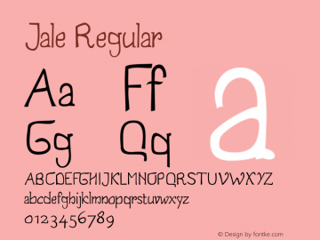 Jale Regular Version 2.000 2012 initial release图片样张
