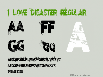 I Love Disaster Regular Version 1.00 March 3, 2013, initial release图片样张