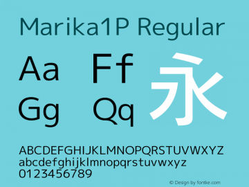 Marika1P Regular Version 1.047图片样张