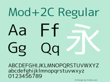 Mod+2C Regular Version 1.039图片样张