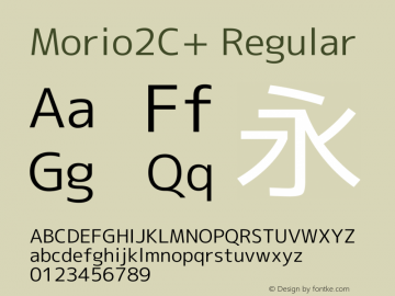 Morio2C+ Regular Version 1.056图片样张