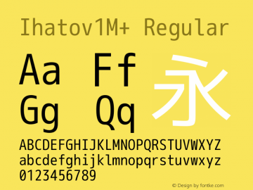 Ihatov1M+ Regular Version 1.060图片样张