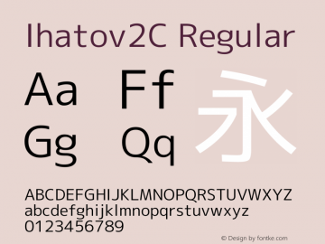 Ihatov2C Regular Version 1.059图片样张