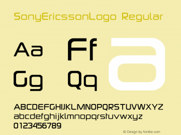 SonyEricssonLogo Regular Altsys Fontographer 3.5  2/8/93 Font Sample