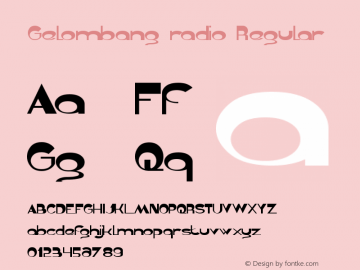 Gelombang Radio Font Gelombangradio Font Gelombang Radio Version 1 00 March 18 2013 Initial Release Font Ttf Font Uncategorized Font Fontke Com