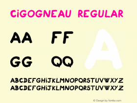 Cigogneau Regular Version 1.000图片样张