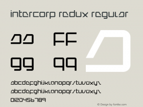 Intercorp Redux Regular Version 1.0 Font Sample