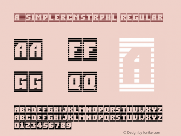 a_SimplerCmStrpHl Regular 01.03 Font Sample