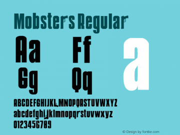 Mobsters Regular email: maddhatter_dl@yahoo.com Font Sample