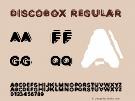 DISCOBOX Regular Version 1.000;PS 001.000;hotconv 1.0.38图片样张