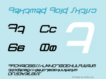 Betazed Bold Italic Version 1.10 August 26, 2014图片样张