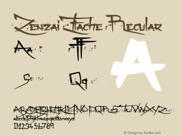 Zenzai Itache Regular Version 001.000 Font Sample