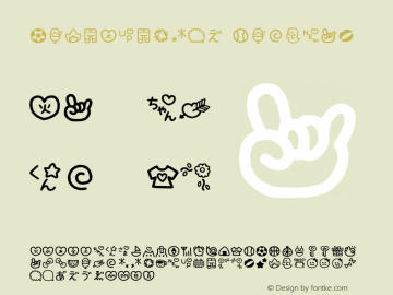 SetoEmoji03 Regular Version 1.00 Font Sample
