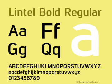 Lintel Bold Regular Version 1.001;PS 001.001;hotconv 1.0.70;makeotf.lib2.5.58329图片样张
