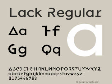 Lack Regular Version 1.000图片样张