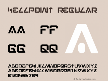 Hellpoint Regular Version 1.10 March 28, 2015 Font Sample