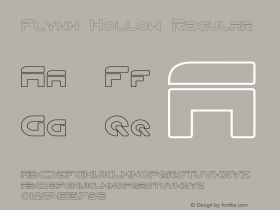 Flynn Hollow Regular Version 2.10 - May 1, 2013 Font Sample