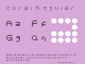 coral Regular Version 1.0 Font Sample