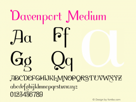 Davenport Medium Version 001.001图片样张