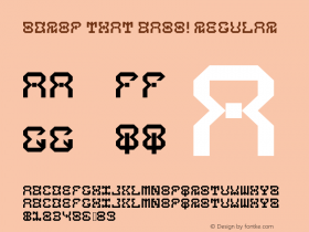 5Drop That Bass! Regular Version 1.0 Font Sample