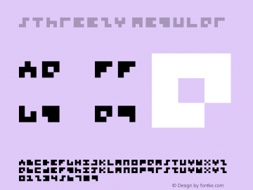 5Threezy Regular Version 1.0 Font Sample