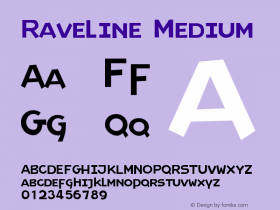 Raveline Medium Version 001.001图片样张