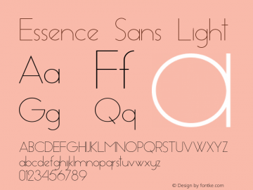 Essence Sans Light Version 1.003 2013图片样张