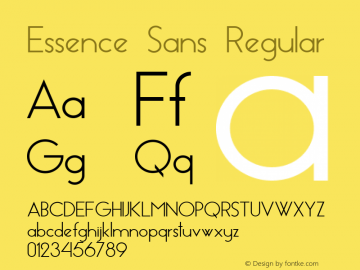 Essence Sans Regular Version 1.003 2013图片样张