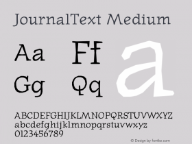 JournalText Medium Version 001.000图片样张