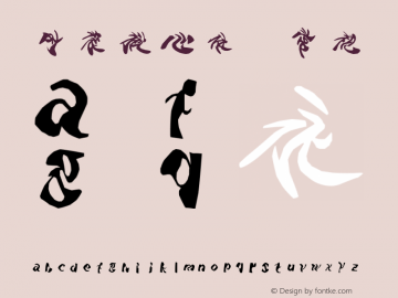 时装揪心体 常规 Version 2.00 November 26, 2006 Font Sample