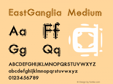 EastGanglia Medium Version 001.000图片样张