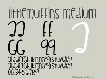 LittleMuffins Medium Version 001.000 Font Sample
