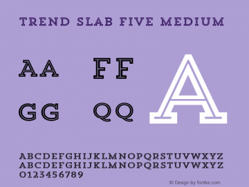 Trend Slab Five Medium 1.000 Font Sample