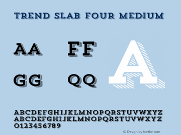 Trend Slab Four Medium 1.000 Font Sample
