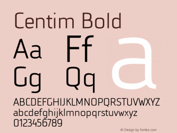 Centim Bold 1.000;com.myfonts.tdf.centim.regular.wfkit2.3ARK图片样张