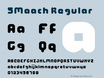 5Maach Regular Version 1.0 Font Sample