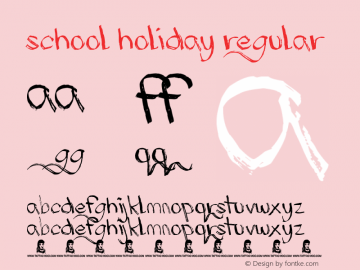 School Holiday Regular Version 1.00 June 19, 2013, initial release图片样张