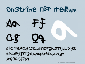 OnStrike NBP Medium Version 1.0 (20-June-2013) Font Sample