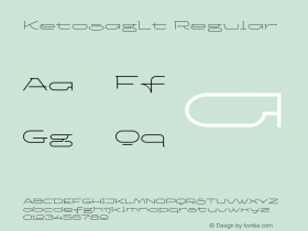 KetosagLt Regular Version 00.0024 Font Sample