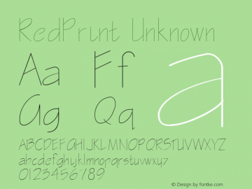 RedPrint Unknown Unknown图片样张