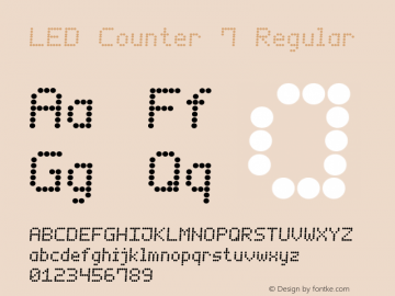 LED Counter 7 Regular Version 1.000图片样张