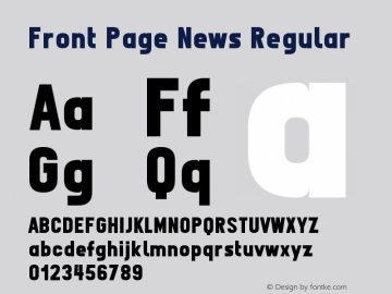 Front Page News Regular Version 1.00 June 29, 2013, initial release图片样张