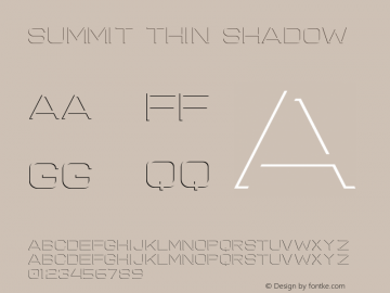 Summit Thin Shadow Version 1.000图片样张