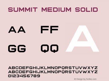 Summit Medium Solid Version 1.000图片样张