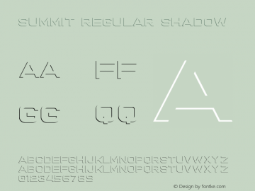 Summit Regular Shadow Version 1.000图片样张