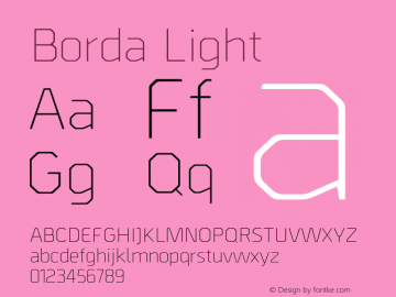 Borda Light Version 1.0图片样张