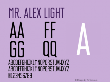 Mr. Alex Light Version 1.0图片样张
